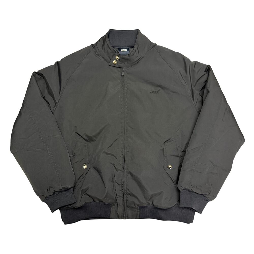 Kith Puffer Jacket Navy Blue Mini Script Cursive Logo M